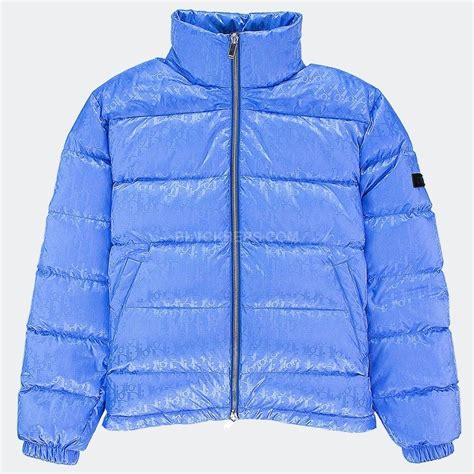 dior oblique puffer jacket blue|christian Dior puffer jacket women's.